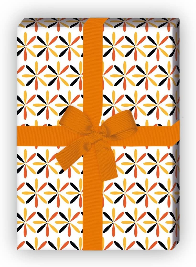 Kartenkaufrausch: Modernes grafisches Geschenkpapier mit aus unserer Designer Papeterie in gelb