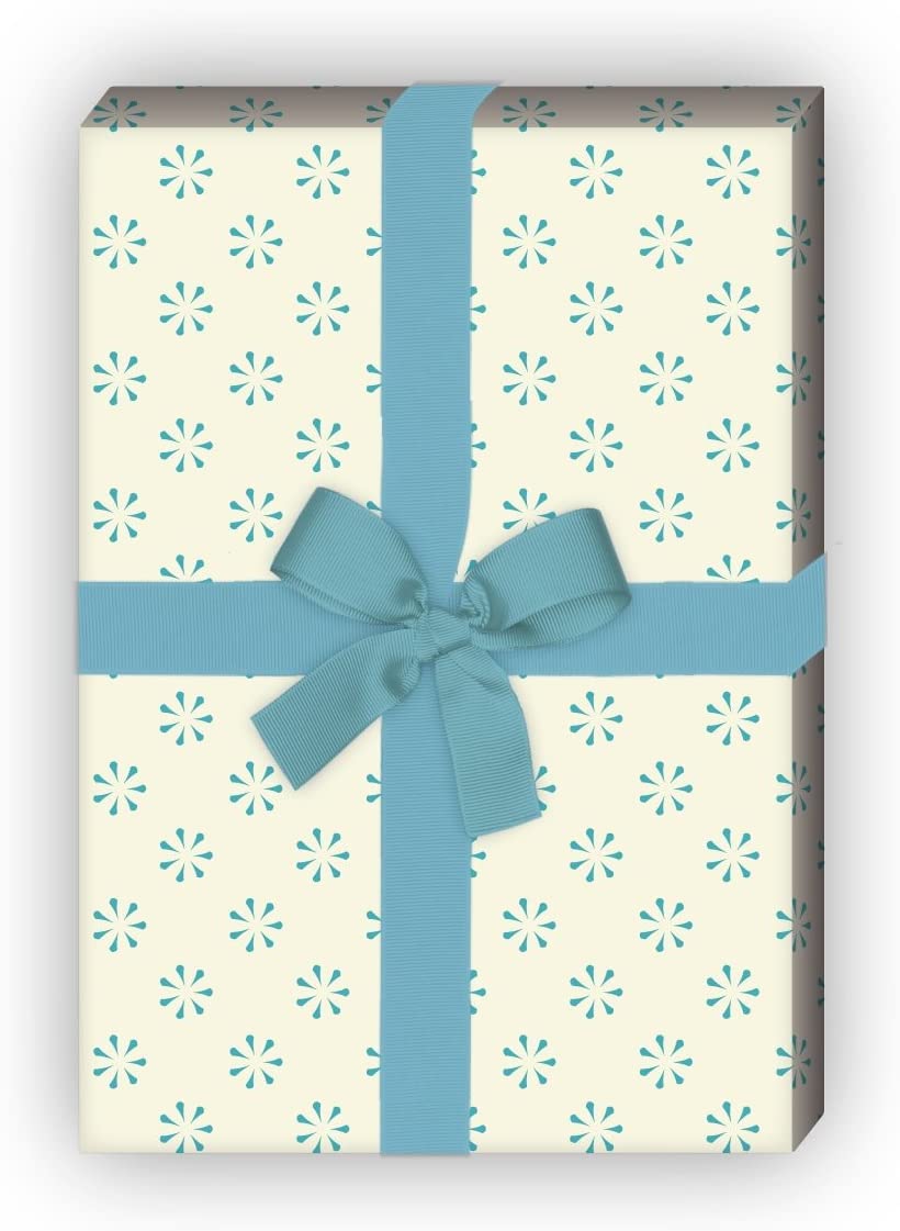 Kartenkaufrausch: zartes Geschenkpapier für liebevolle Geschenke aus unserer florale Papeterie in hellblau