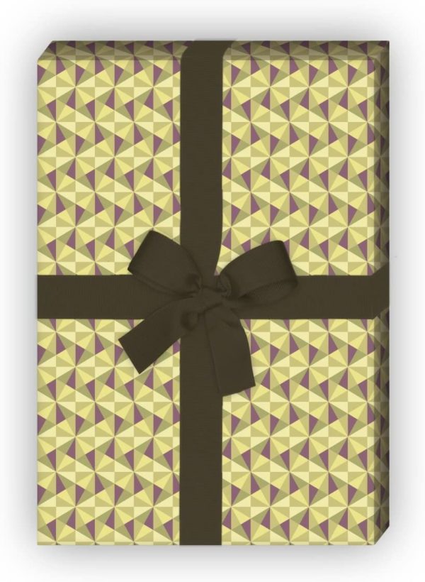 Kartenkaufrausch: Klein gemustertes Geschenkpapier im aus unserer Designer Papeterie in lila