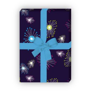 Kartenkaufrausch: Feuerwerks Geschenkpapier nicht nur aus unserer Weihnachts Papeterie in multicolor