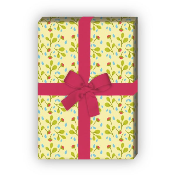 Kartenkaufrausch: Gänseblümchen Geschenkpapier für tolle aus unserer florale Papeterie in multicolor