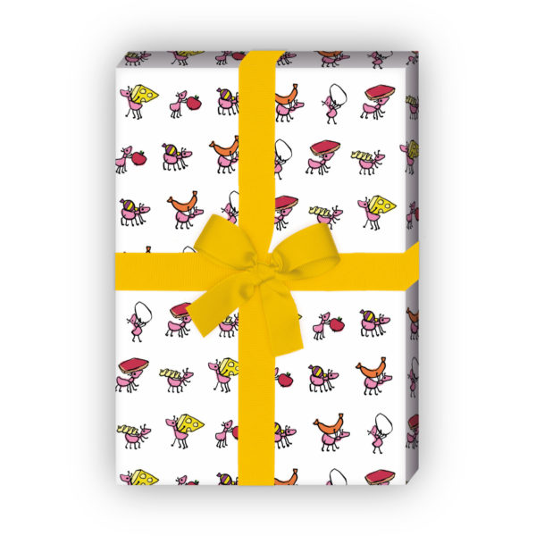 Kartenkaufrausch: Lustiges Geschenkpapier für liebevolle aus unserer Geburtstags Papeterie in multicolor