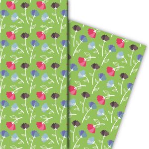 Kartenkaufrausch: Elegantes Geschenkpapier mit grafischen aus unserer florale Papeterie in grün