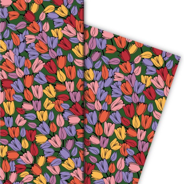 Kartenkaufrausch: Klassisches Frühlings Geschenkpapier mit aus unserer florale Papeterie in multicolor