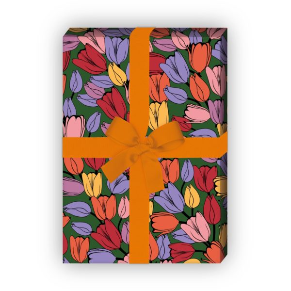 Kartenkaufrausch: Klassisches Frühlings Geschenkpapier mit aus unserer florale Papeterie in multicolor