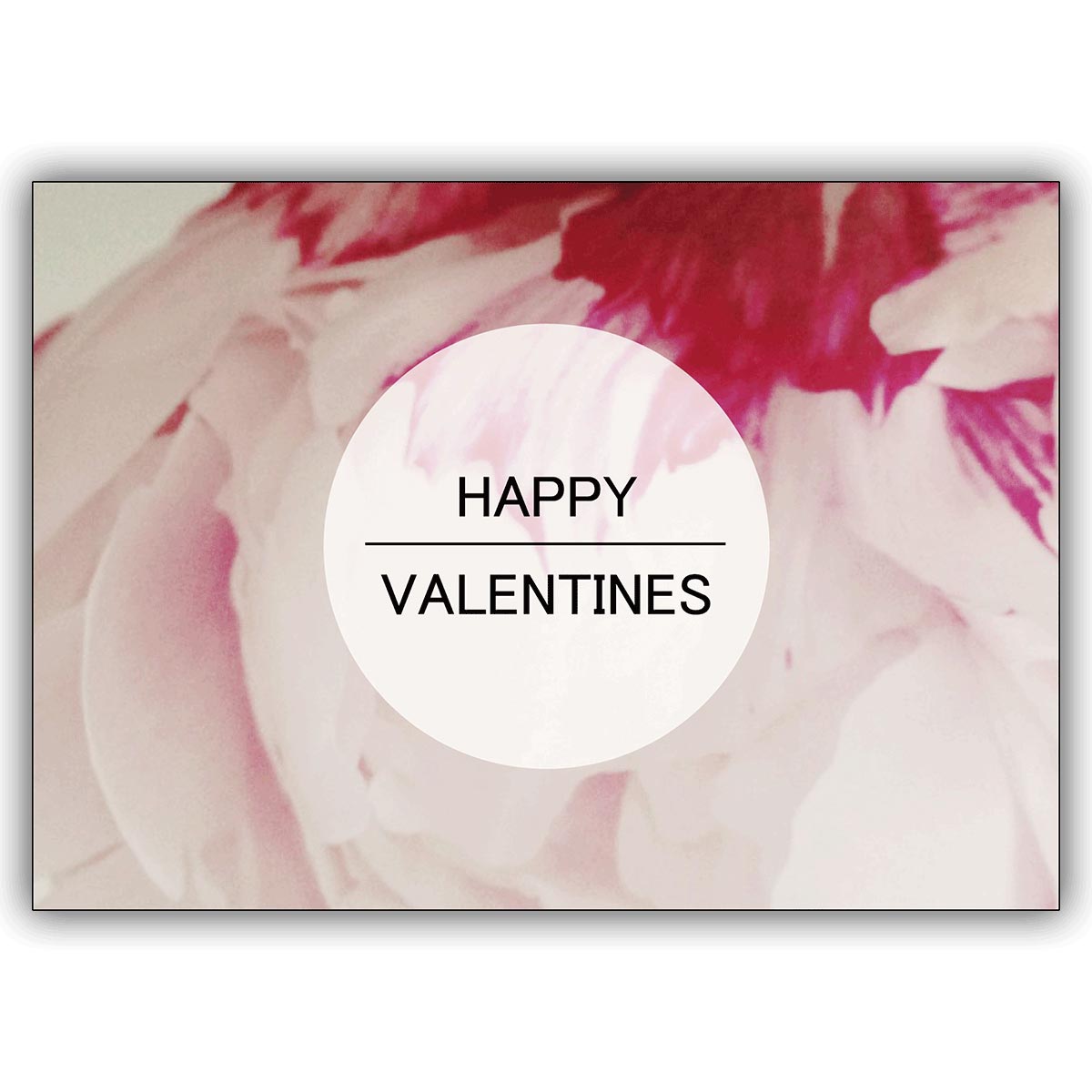 Romantische Tulpen Liebeskarte nicht nur zum Valentinstag