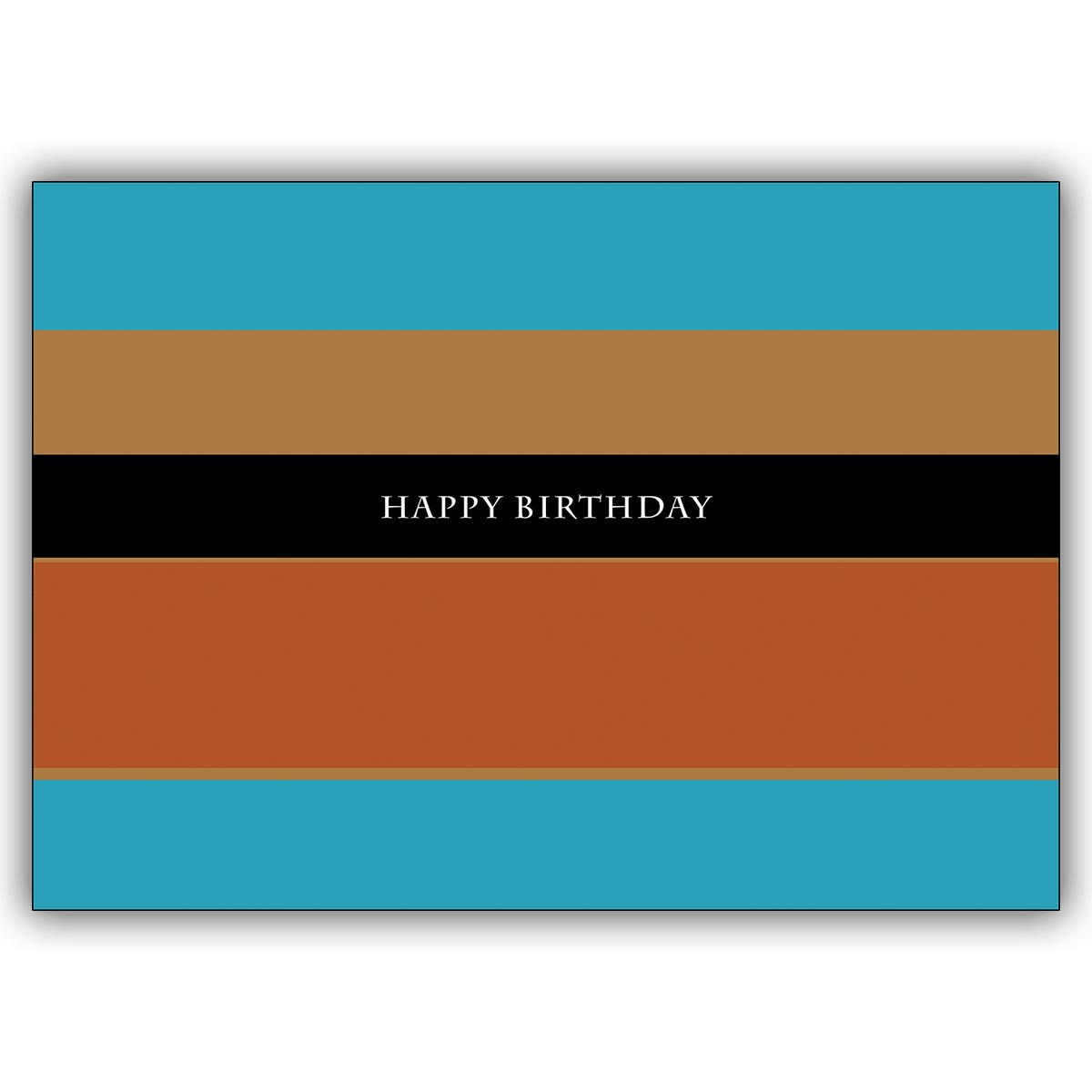 Coole typografische Geburtstagskarte "Happy Birthday"