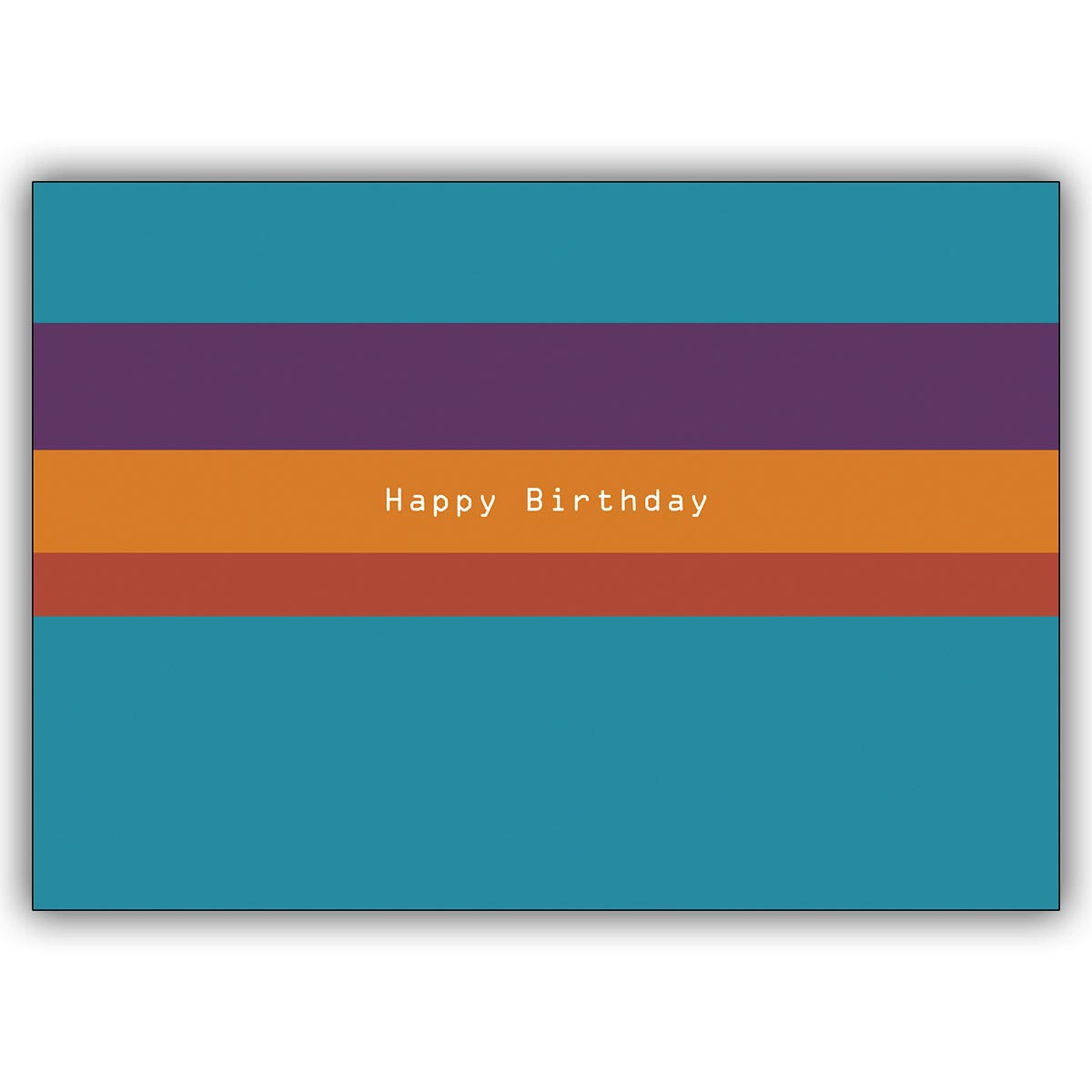 Coole "Happy Birthday" Glückwunschkarte zum Geburtstag