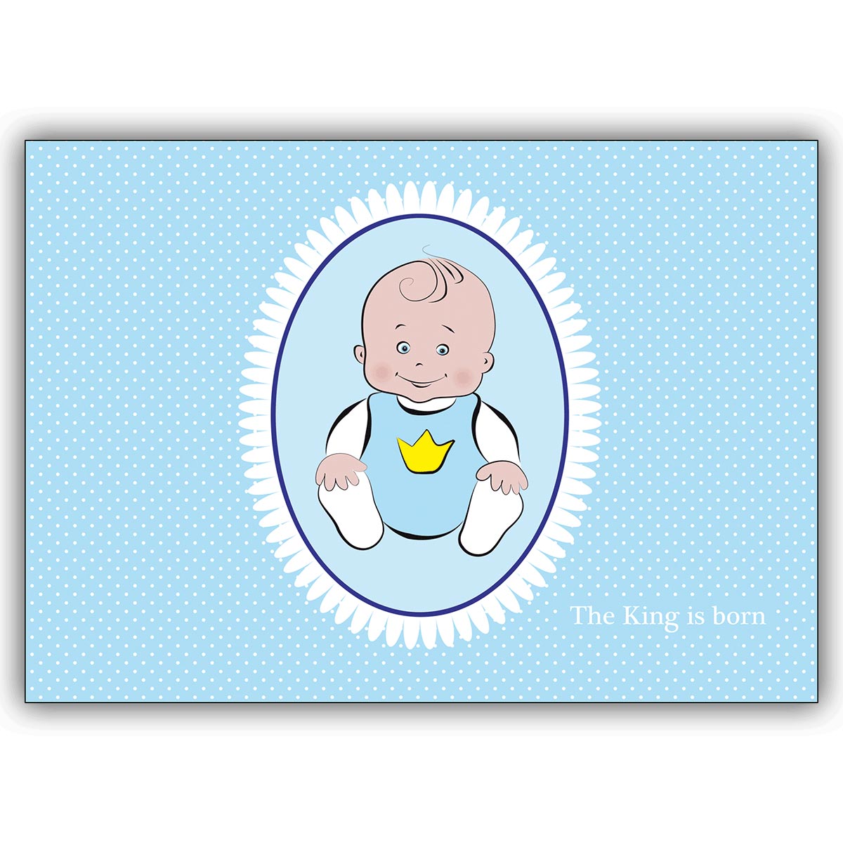 Mehr als kleiner Prinz… Babykarte zur Geburt eines Jungen