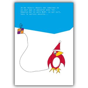 Lustige Weihnachtskarte mit tanzenden Schafen: Frohe Weihnachten