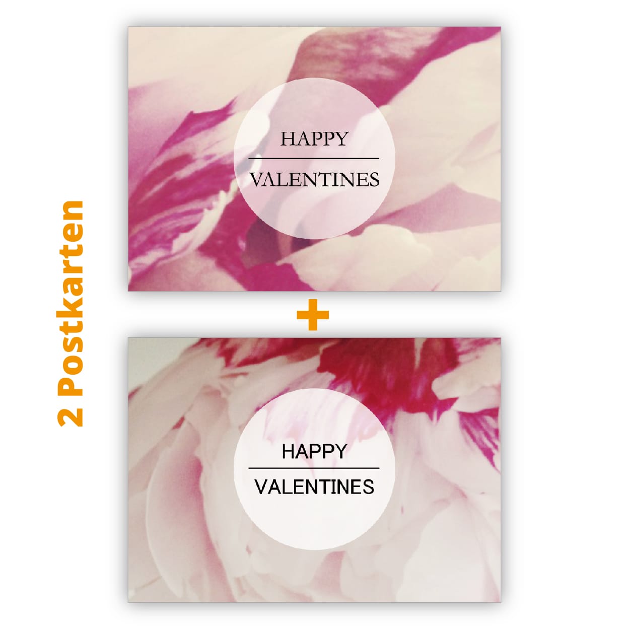 Kartenkaufrausch Postkarten in rosa: Valentins Postkarten mit Tulpen