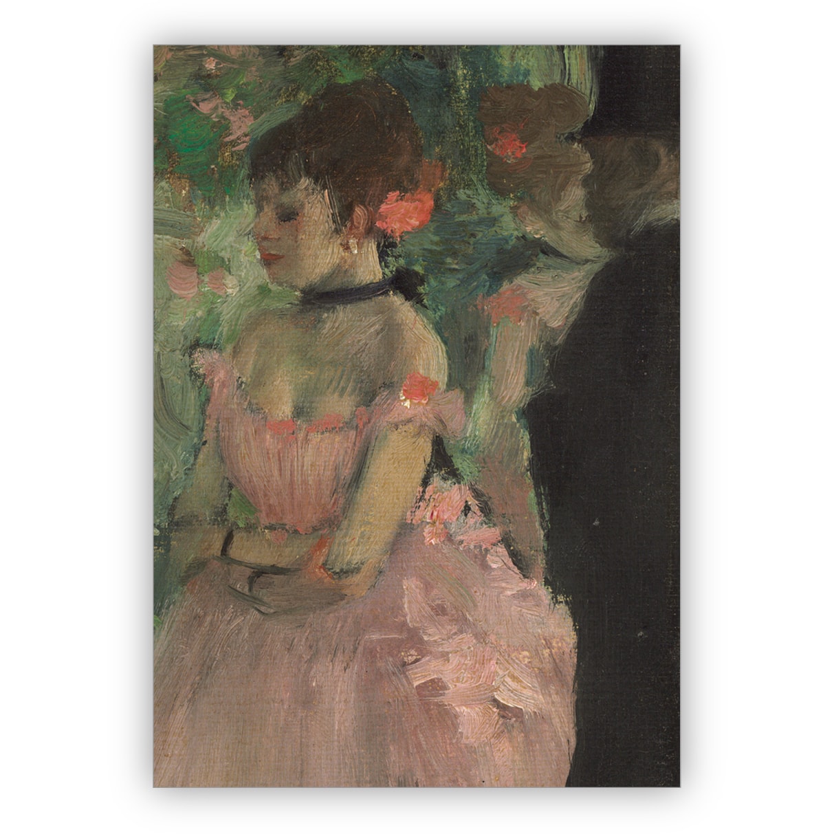 Edle Künstler Grußkarte: Edgar Degas, 1876,1883 - Tänzerinnen hinter den Kulissen