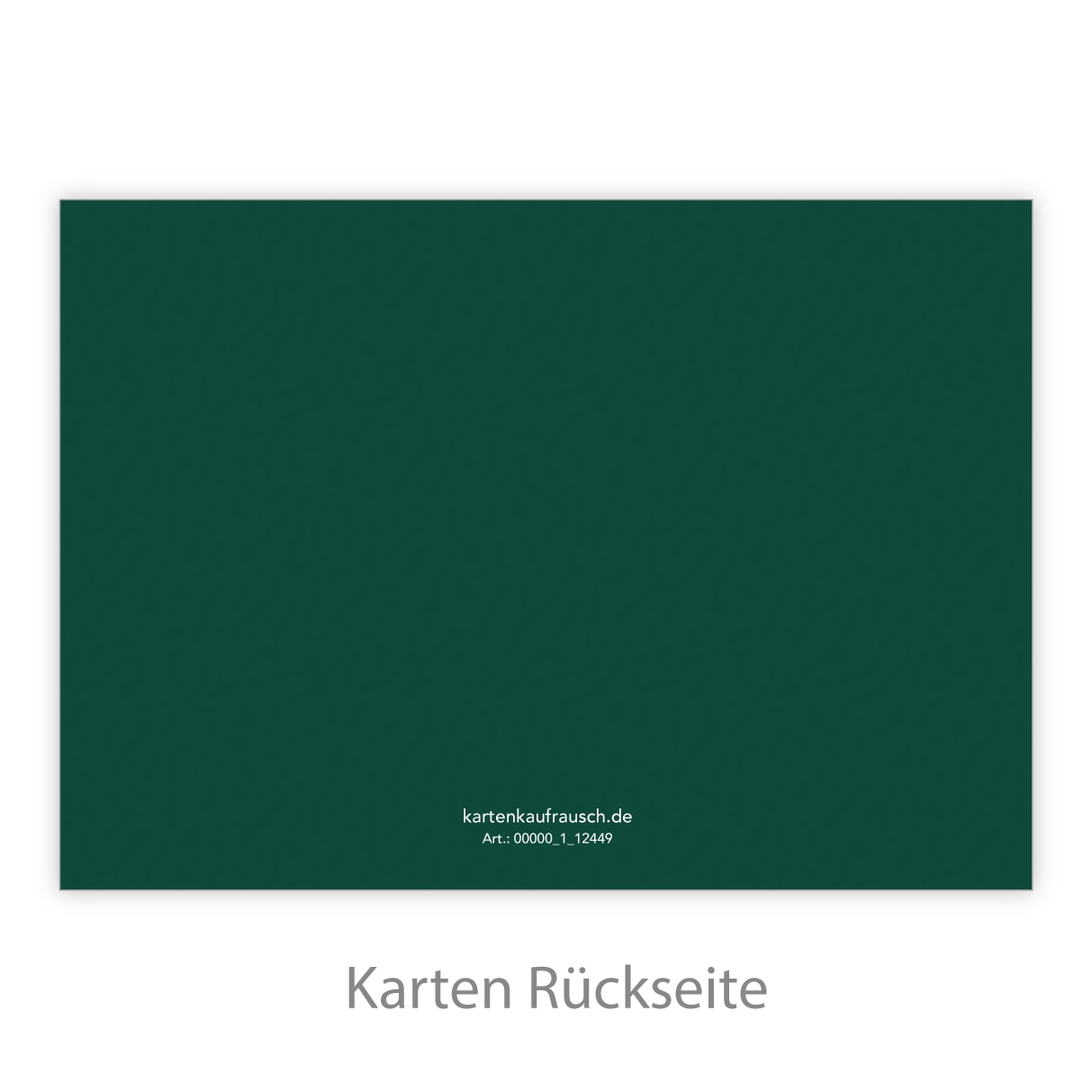 Moderne Handlettering Weihnachtskarte mit Tannen grün