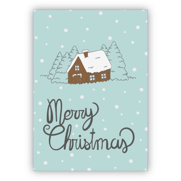 Kartenkaufrausch: Set Retro Weihnachts Postkarte aus unserer Weihnachts Papeterie in multicolor