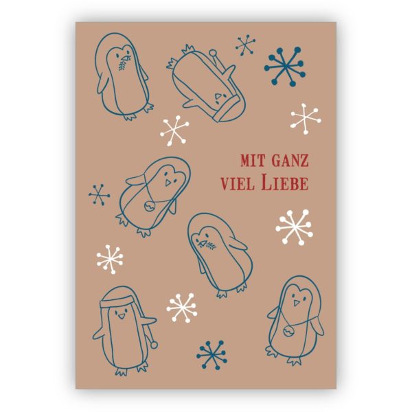 Kartenkaufrausch: Eichhorn Liebes Weihnachtskarte aus unserer Weihnachts Papeterie in beige