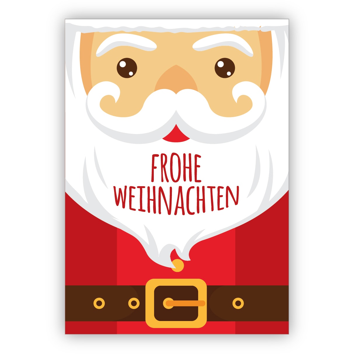 Coole Weihnachtskarte Mit Grossem Weihnachtsmann Frohe Weihnachten Kartenkaufrausch De