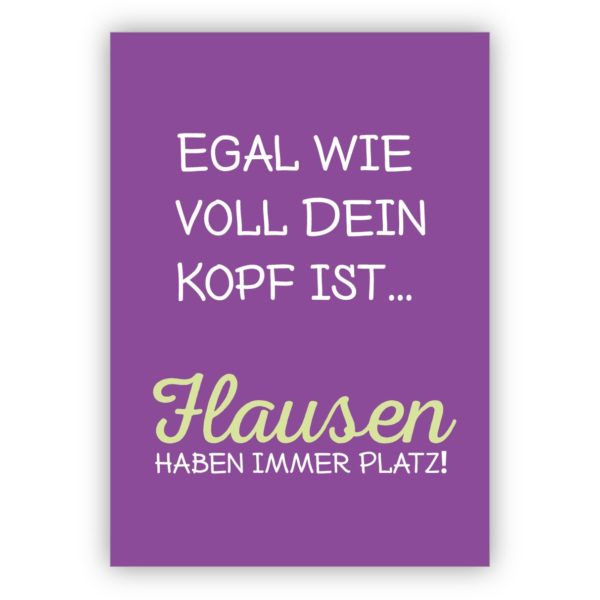 Kartenkaufrausch: Komische Spruch Postkarten aus unserer Freundschafts Papeterie in lila