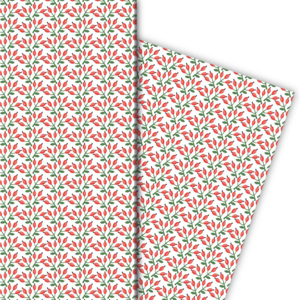 Kartenkaufrausch: Leichtes klein gemustertes Sommer aus unserer Designer Papeterie in rot