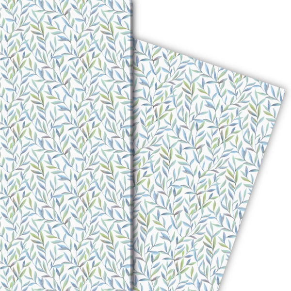 Kartenkaufrausch: Wunderschönes leichtes Geschenkpapier mit aus unserer Herbst Papeterie in hellblau