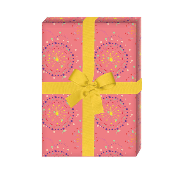 Kartenkaufrausch: Knalliges Feuerwerks Geschenkpapier auf aus unserer Geburtstags Papeterie in rosa