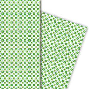 Kartenkaufrausch: Geometrisches Retro Geschenkpapier mit aus unserer Design Papeterie in hellblau