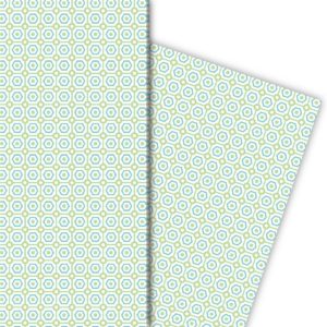 Kartenkaufrausch: Schönes Geschenkpapier mit Retro aus unserer Design Papeterie in grün