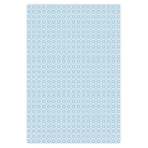 Schönes Geschenkpapier mit Retro Muster, blau