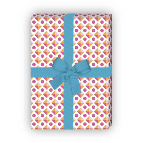 Kartenkaufrausch: Kultiges Geschenkpapier mit Retro aus unserer Design Papeterie in gelb
