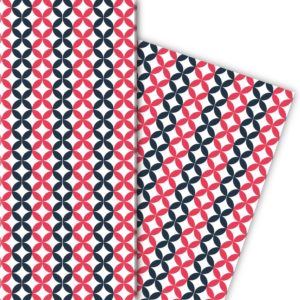 Kartenkaufrausch: Modernes grafisches Geschenkpapier mit aus unserer Design Papeterie in rot