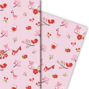 Kartenkaufrausch: Süßes Kinder/ Baby Geschenkpapier aus unserer Baby Papeterie in rosa