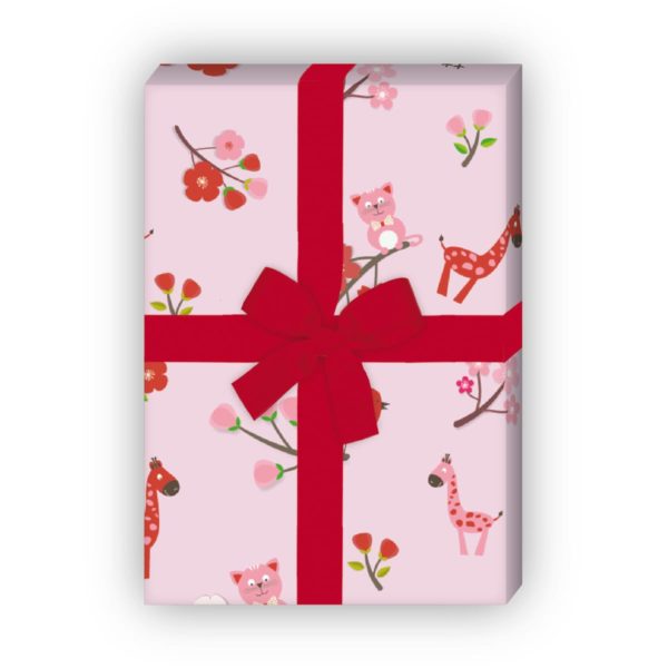Kartenkaufrausch: Süßes Kinder/ Baby Geschenkpapier aus unserer Baby Papeterie in rosa
