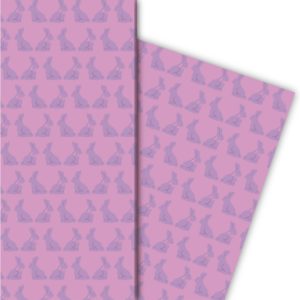 Kartenkaufrausch: Edles Oster Geschenkpapier mit aus unserer Oster Papeterie in rosa