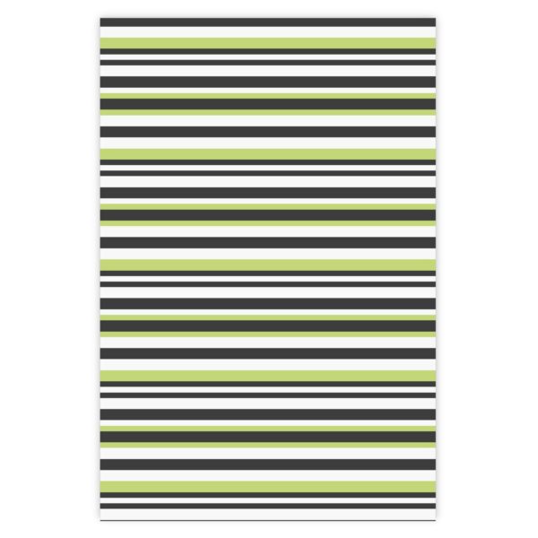 Trend Designer Streifen Geschenkpapier für liebevolle Geschenke, grün