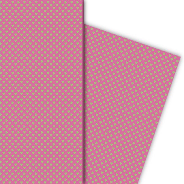 Kartenkaufrausch: Romantisches Geschenkpapier mit kleinen aus unserer Liebes Papeterie in rosa