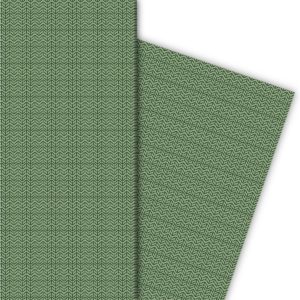 Kartenkaufrausch: Edles Geschenkpapier in Tweed aus unserer Geburtstags Papeterie in grün
