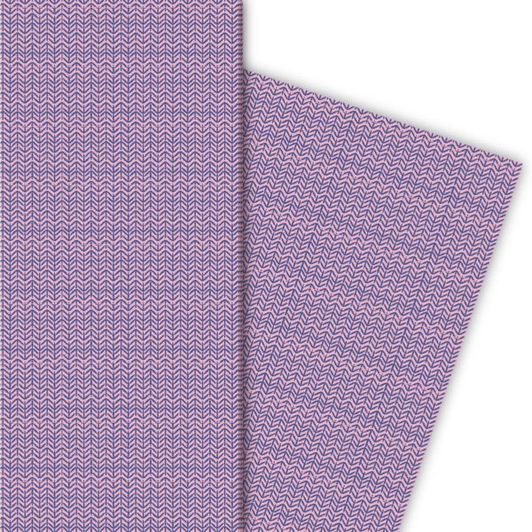 Kartenkaufrausch: Edles Geschenkpapier in Tweed aus unserer Geburtstags Papeterie in lila