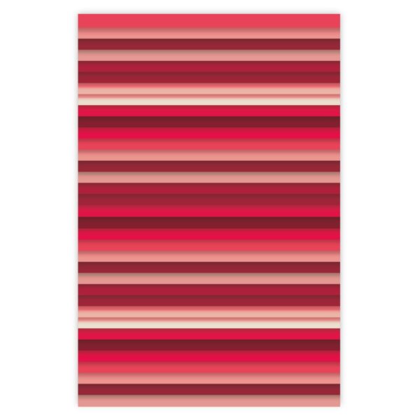 Schickes Geschenkpapier mit Designer Streifen in rot