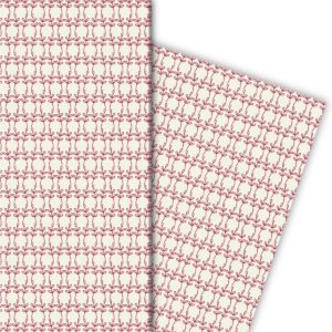 Kartenkaufrausch: Florales Geschenkpapier mit zartem aus unserer florale Papeterie in rot