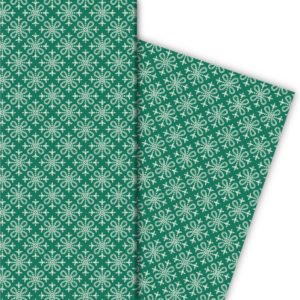 Kartenkaufrausch: Grafisches Geschenkpapier mit klassischem aus unserer Weihnachts Papeterie in grün