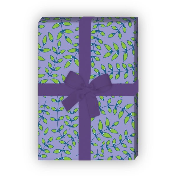 Kartenkaufrausch: Elegantes Geschenkpapier mit zartem aus unserer Natur Papeterie in lila