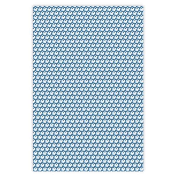 Elegantes Geschenkpapier mit Wellen Muster in blau