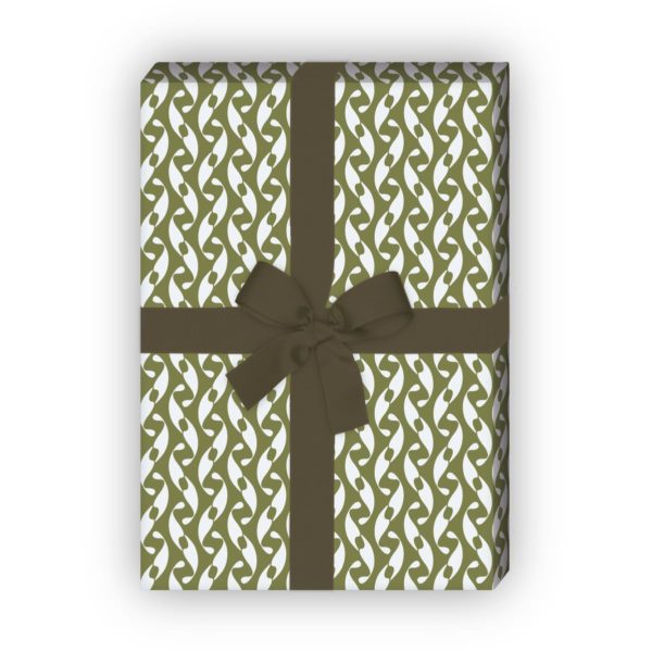 Kartenkaufrausch: Edles Geschenkpapier mit klassisch aus unserer Weihnachts Papeterie in grün