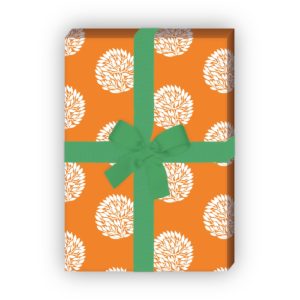 Kartenkaufrausch: Schickes Designer Geschenkpapier mit aus unserer Natur Papeterie in orange