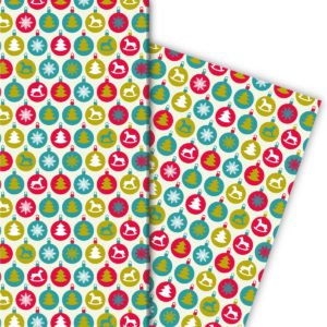Kartenkaufrausch: Modernes Weihnachts Geschenkpapier mit aus unserer Weihnachts Papeterie in multicolor