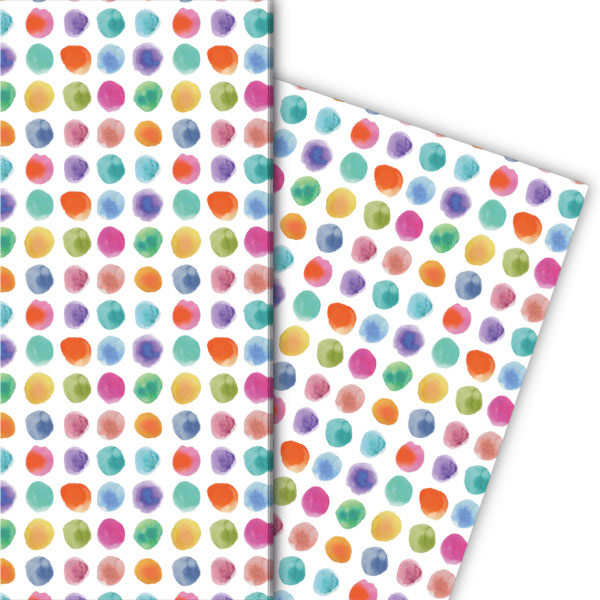 Kartenkaufrausch: Lustiges Geschenkpapier mit bunten aus unserer Kinder Papeterie in multicolor