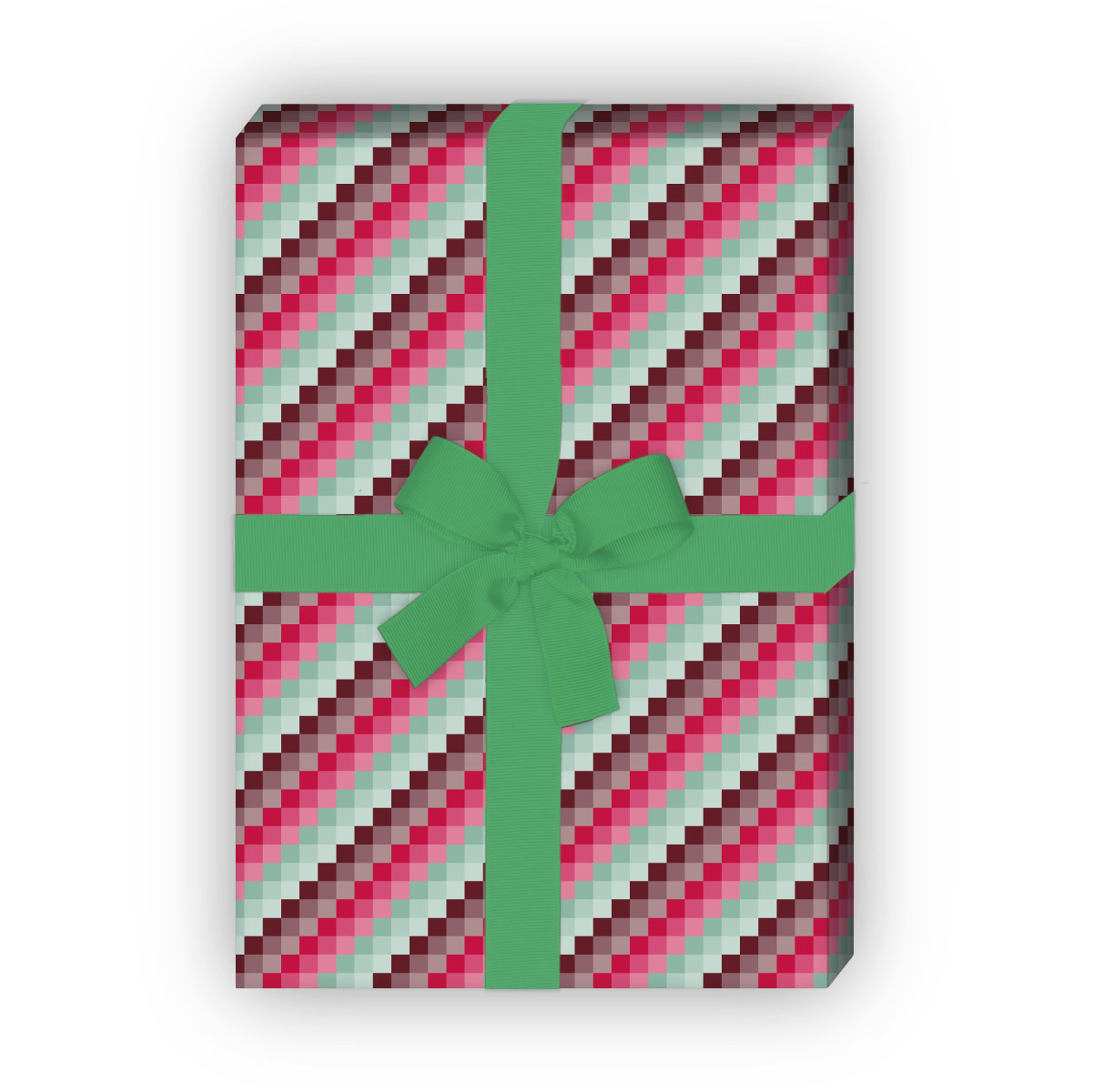 Kartenkaufrausch: Schickes Geschenkpapier mit schrägen aus unserer Design Papeterie in rosa
