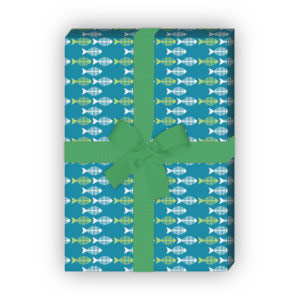 Kartenkaufrausch: Retro Geschenkpapier mit kleinen aus unserer Firmungs Papeterie in grün