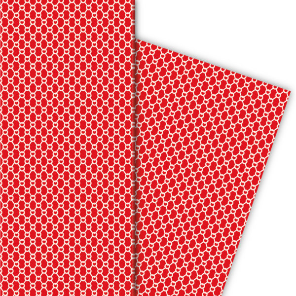 Kartenkaufrausch: Herziges Geschenkpapier mit kleinem aus unserer Hochzeits Papeterie in rot