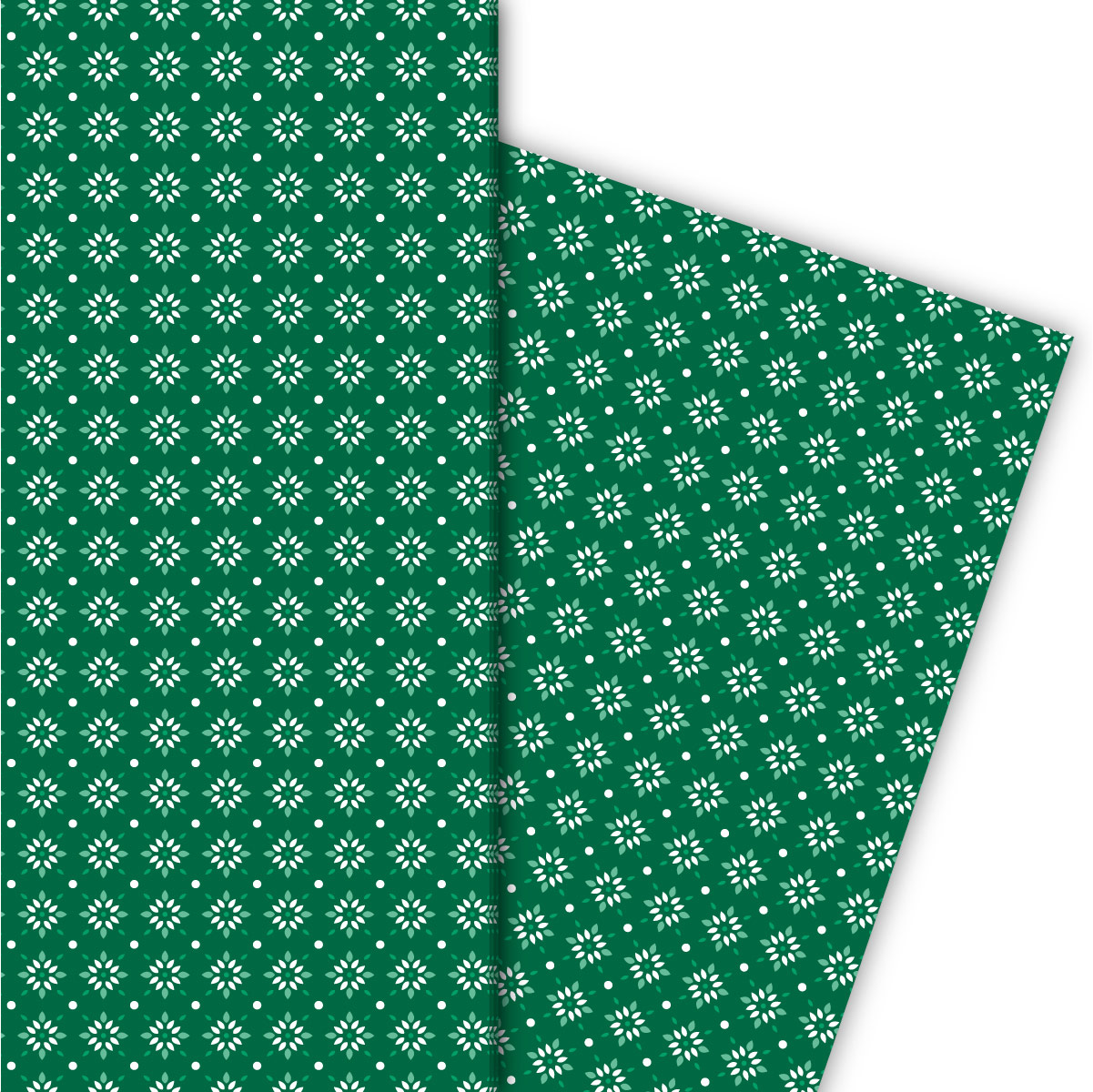 Kartenkaufrausch: Grafisches Geschenkpapier mit kleinem aus unserer Design Papeterie in grün