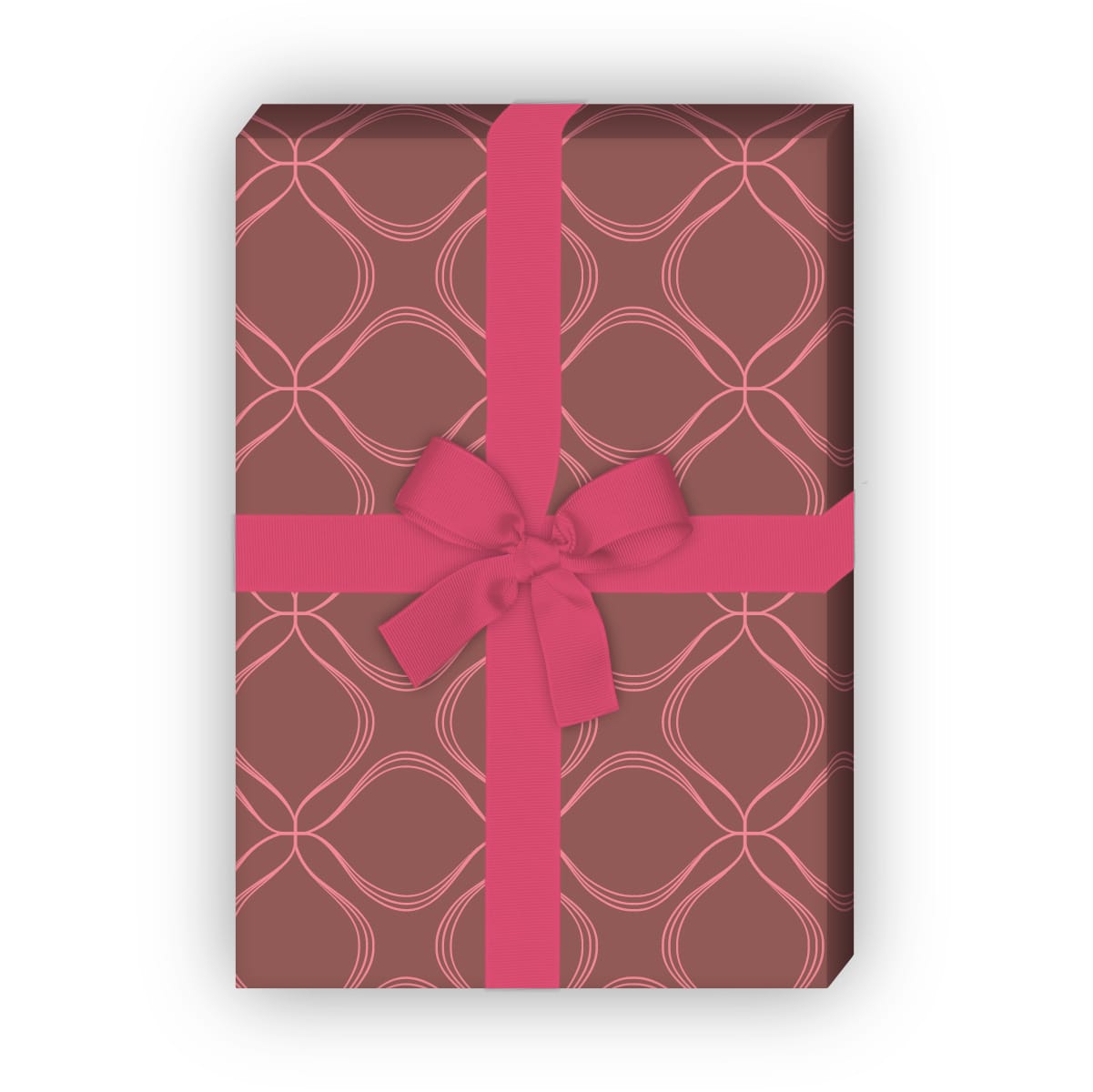 Kartenkaufrausch: Klassisches Designer Geschenkpapier mit aus unserer Geburtstags Papeterie in rosa